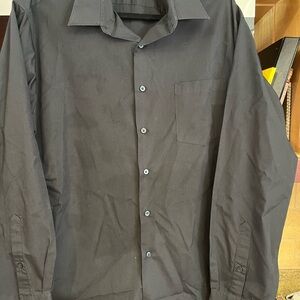 Van Heusen Black Casual Button Down Shirt